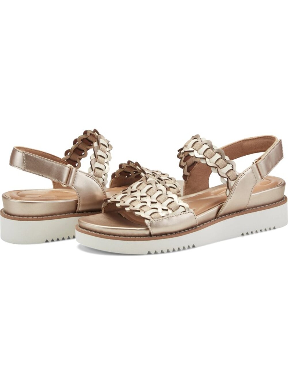 Easy Spirit $89 Warna Gold Sandals Sz 9.5 NIB!